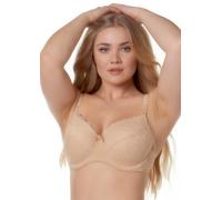 After Eden Full Cover Bra in Recycled Fabric And Lace, Polvere, 3D Donna