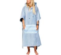 After Essentials - Poncho da bagno - Poncho Jacquard Bleached Blue in Cotone Blu