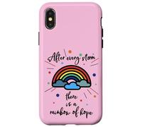 After Every Storm There Is A Rainbow Of Hope Custodia per iPhone X/XS