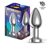 AfterDark Dimpor Metal Vibrating Anal Plug Size L