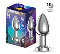 AfterDark Dimpor Metal Vibrating Anal Plug Size M