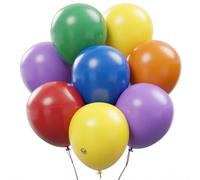 AFTERLOON® - Mini palloncini biodegradabili, 50 pezzi, assortiti, 12,7 cm, in lattice ispessito, extra forte, galleggianti ad elio, per baby shower, rivelazione di genere, ghirlande, archi, matrimoni