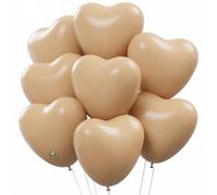 AFTERLOON - Palloncini biodegradabili da 30,5 cm, a forma di cuore, galleggianti ad elio in lattice naturale ispessito, extra forti, ideali per matrimonio, amore, baby shower, sesso rivelatore di