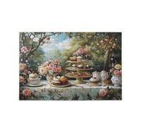 Afternoon Tea Jigsaw Puzzle per Adulti 500 Piecing Challenging and Educational Masterpieces Puzzle