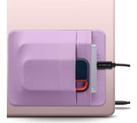 Afterplug Custodia a 2 Tasche per SSD e Hard Disk per Laptop, Adesivo 3M | Tasca elastica per HDD da 2,5 pollici e SSD | 15 x 12 cm | Scomparto separato per cavi | Cinghia di sicurezza integrata