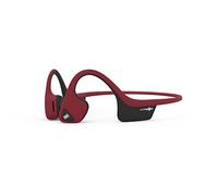 AfterShokz Trekz Air Open-Ear Wireless Bone Conduction Headphones with Brilliant Reflective Strips, Canyon Red, AS650CR-BR