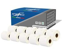 Aftertech 10x 11351 54x11mm Rotoli di Etichette FARFALLA adesive compatibili (1500 Etichette/rotolo = 15000 totali) per Dymo LabelWriter Seiko SLP etichettatrici stampanti 10x11351