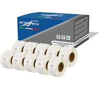 Aftertech 10x 11353 12x24mm Rotoli di Etichette adesive compatibili (1000 Etichette/rotolo = 10000 totali) per Dymo LabelWriter Seiko SLP etichettatrici stampanti S0722530 10x11353