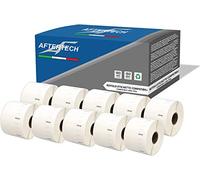Aftertech 10x 11354 REMOVIBILI 57x32mm Rotoli di Etichette adesive compatibili (1000 Etichette/rotolo = 10000 totali) per Dymo LabelWriter Seiko SLP etichettatrici stampanti 10x11354R