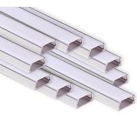 AFTERTECH 10x 2metri (20M) 1506 15x6mm PROFILO ALLUMINIO PER STRISCE STRIP LED BARRA RIGIDA 2M 2MT + COPERTURA (10x 2metri 1506 milk)