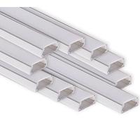 AFTERTECH 10x 2metri (20M) 1506 15x6mm PROFILO ALLUMINIO PER STRISCE STRIP LED BARRA RIGIDA 2M 2MT + COPERTURA (10x 2metri 1506 fog)
