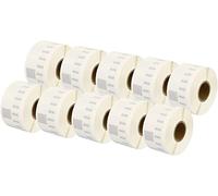 Aftertech 10x 99013 36x89mm Rotoli di Etichette SEMITRASPARENTI adesive compatibili (260 Etichette/rotolo = 2600 totali) per Dymo LabelWriter Seiko SLP etichettatrici stampanti S0722410 10x99013