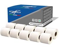 Aftertech 10x 99019 59x190mm Rotoli di Etichette adesive compatibili (110 Etichette/rotolo = 1100 totali) per Dymo LabelWriter Seiko SLP etichettatrici stampanti S0722484 10x99019