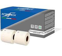 Aftertech 2x 99015 54x70mm Rotoli di Etichette adesive compatibili (320 Etichette/rotolo = 640 totali) per Dymo LabelWriter Seiko SLP etichettatrici stampanti S0722440 2x99015