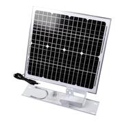 AFTERTECH 30w 24v Modulo Fotovoltaico - Pannello Solare - Monocristallino 30wp 36v Ideale per sistemi a 24v con connettore DC5521 - Dimensioni 414x429x16mm - Compresa staffa ftv36v30w