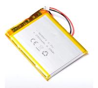 AFTERTECH 505573 2500mAh 2,5Ah 73x55x5mm CELLA POLIMERI DI LITIO LI-POLIMER LIPO 3,7v 3,7v RICARICABILE CON BMS E CONNETTORE JST PHR 02 M4D1