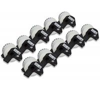 AFTERTECH 55224 10 ROTOLI ETICHETTE COMPATIBILI 54mm x 30.48m CONTINUO BROTHER QL500 QL570 DK55224