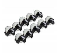 AFTERTECH 55224 10 ROTOLI ETICHETTE COMPATIBILI 54mm x 30.48m CONTINUO BROTHER QL500 QL570 DK55224