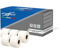 Aftertech 5x 11356 41x89mm Rotoli di Etichette adesive compatibili (300 Etichette/rotolo = 1500 totali) per Dymo LabelWriter Seiko SLP etichettatrici stampanti S0722560 5x11356