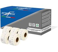 Aftertech 5x 99013 36x89mm Rotoli di Etichette SEMITRASPARENTI adesive compatibili (260 Etichette/rotolo = 1300 totali) per Dymo LabelWriter Seiko SLP etichettatrici stampanti S0722410 5x99013
