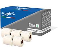 Aftertech 5x 99015 54x70mm Rotoli di Etichette adesive compatibili (320 Etichette/rotolo = 1600 totali) per Dymo LabelWriter Seiko SLP etichettatrici stampanti S0722440 5x99015