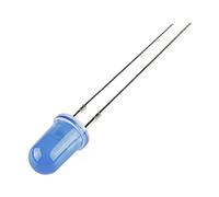 Aftertech® FOGGY 100 DIODI LED LEDS BLU 5mm BLUE LUCE DIFFUSA DIFFUSED + RESISTENZE A2B22.A2C48