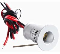 Aftertech® IP65 1w FARETTO LED INCASSO 120° 1w 12V PUNTO LUCE IMPERMEABILE SEGNAPASSO (Verde E3D1)