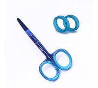 AFTREN Forbici per unghie per bambini, tagliaunghie in acciaio inossidabile, forbici per cuticole, strumento per la cura delle unghie dei bambini, 4,5 pollici, blu