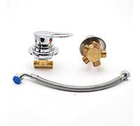 AFUDER Interruttori Per Doccia a 2/3/4/5 Vie Comando Rubinetti Camera Deviatore di uscita Due pezzi Miscelatore Cartuccia per Valvola in Ceramica Rubinetto per Acqua Calda Fredda in Ottone Cromato