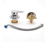 AFUDER Interruttori Per Doccia a 2/3/4/5 Vie Comando Rubinetti Camera Deviatore di uscita Due pezzi Miscelatore Cartuccia per Valvola in Ceramica Rubinetto per Acqua Calda Fredda in Ottone Cromato