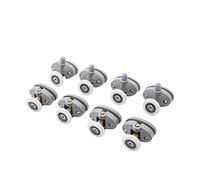 AFUDER Ovale 23mm 25mm ABS Nylon Singolo Pop Up Puleggia Runner Ruota Doccia Scorrevole Cabina Rulli per Porte In Vetro Hardware