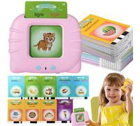 Afufu Gioco Educativo 2 3 4 5 6 Anni Montessori, Schede Flash Cards Parlanti Giocattoli Apprendimento per Bambini, Carta Flash 112 fogli 224 Parole, Giochi Educativi Interattivi Regali di Compleanno