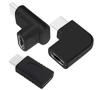 AFUNTA 2 pezzi 90 gradi USB C tipo C maschio a femmina adattatore (90 gradi destra/sinistra verso l'alto/verso il basso)
