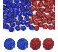 AFUNTA 200 perline di cristallo con strass color acquamarina da 10 mm, per la creazione di gioielli, collane fai da te, bracciali, orecchini, oggetti decorativi, decorazioni per la casa