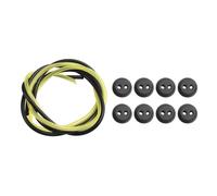 AFUSFEXP 12 Pezzi di passacavo in Gomma a 2 Fori for Serbatoio Carburante con Tubo del Carburante for decespugliatore, tagliaerba, Forniture da Giardino di Ricambio