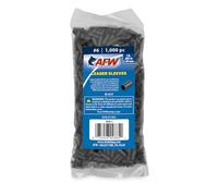 AFW American Fishing Wire Single Barrel Crimp Sleeves, Size #6/.082", Black, 1,000 pc