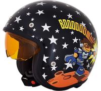 AFX FX-142YE Rocker Boy, jet casco bambini L male Nero/Bianco/Arancione