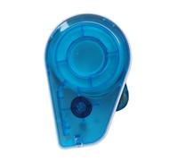 AFXGUSD Distributore Manuale di Adesivi per Rotoli di Adesivi. Distributore Sicuro per Bambini con Funzione a Pulsante. Realizzato in PP. Materiale Didattico, Blu