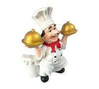 AFXGUSD Porta Asciugamani di Carta a Forma di Statuetta Da Chef, Supporto Contenitore per Camera Da Letto in Stile Rustico.