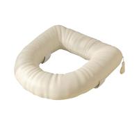 AFXGUSD Rialzo per Sedile WC, Facile Da Pulire, Comodo, Imbottitura Spessa per Sedile WC Che Aggiunge 7,6 Cm (3 Pollici) E Pazienti, Beige