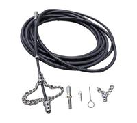 AFXGUSD Sbloccante per Tubi, Pulitore per Scarichi con Connettore, Strumento per La Rimozione Dei Capelli, Strumenti per Lo Scavo di Tubi, Acque Reflue, 5m