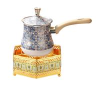 AFXGUSD Scaldavivande Turco, Caffettiera, Pentola per Sciogliere, Scaldalatte Multifunzionale, Lattiera per Montare Il Latte per La Cucina di Ca, 720ml