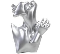 AFXQZHLN Portagioielli Espositore per Gioielli con Modello a Mano in Resina, espositore per Gioielli, manichino, Orecchini, espositore per Gioielli, espositore per Gioielli Organizzatore di Gioielli