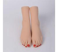 AFYH Mannequin Piede, Silicone Piedi Modello Beautiful Feet Copy 1: 1 Rendono i Piedi in Silicone Modello 36A Femmina Bellissima Foot Copia, Vero Tocco Bellissimi Piedi