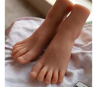 AFYH Mannequin Piede, Silicone Piedi Modello Bellissimi Piedi da Donna 1: 1 Realizzati in Simil Silicone simulato Piedi-Bellezza Piedi Modello
