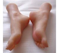AFYH Mannequin Piede, Silicone Piedi Modello Modello di Piedini in Silicone Color Sangue Naturale, Bellissimi Piedi e Display 36A Altamente realistici per Esposizione e Collezione