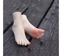 AFYH Mannequin Piede, Silicone Piedi Modello Stampo per Piedi di Bellezza visiva realistica e Modello di Piede di Bellezza Femminile 1: 1 con Tocco Reale, Che riproduce Una Replica dei Piedi 36A