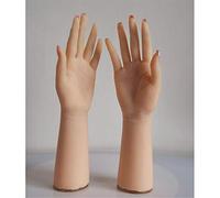 AFYH Mano Modello 1 Coppia Morbido Silicone Lifesize Femminile Silicone a Mano Le Dita Possono Essere piegate con Una Texture Estremamente Chiara e Una Mano realistica,A Left Hand
