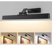 Afyuol Lampada da parete per lavagna a batteria, 40,6 cm, luce galleria per quadri CCT, dimmerabile, ricaricabile, lampada da parete con telecomando per soggiorno, bersaglio freccette, sala