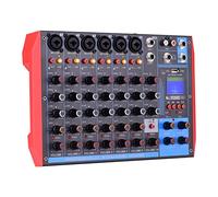 AG-8 Console di missaggio portatile a 8 canali Mixer audio digitale + alimentazione Phantom 48V Supporta connessione BT/USB/MP3